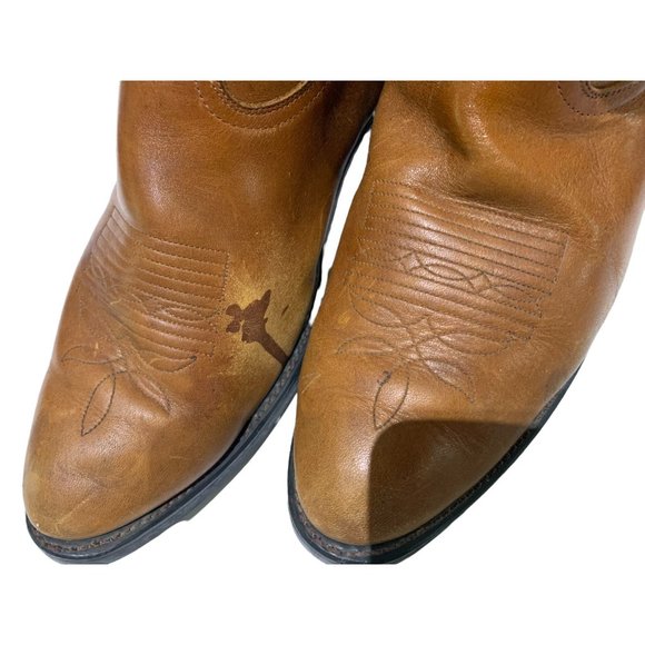VTG MENS DURANGO COWBOY BROWN BOOTS SIZE 11 D - Picture 4 of 10